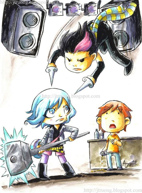 2010 Ramona Flowers Vs Knives Chau With Scott Pilgrim Watching By Agnes Garbowska In Jason 5576